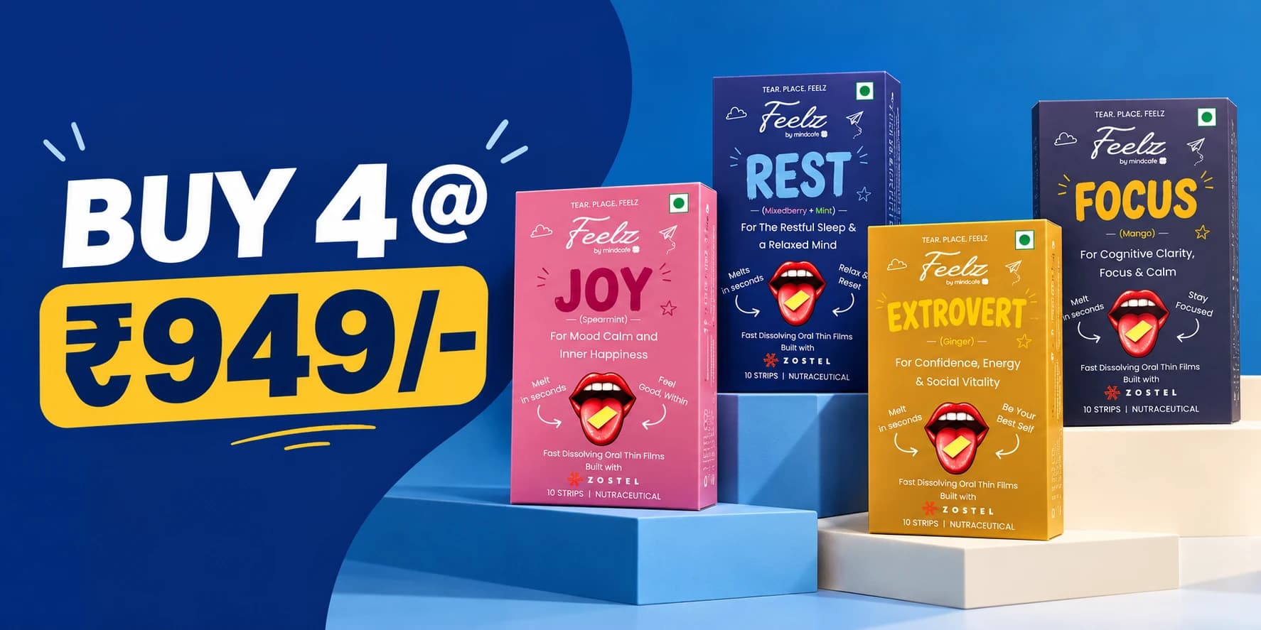 Get the FEELZ bundle — ₹949