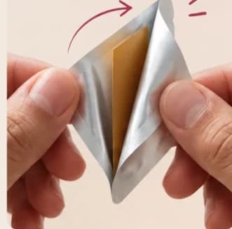Tear open the sachet