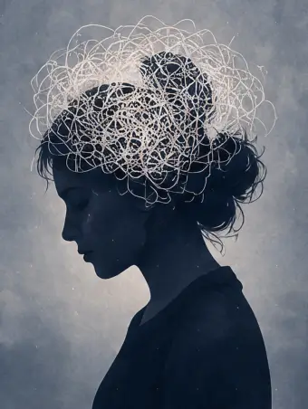 Overthinking illustration